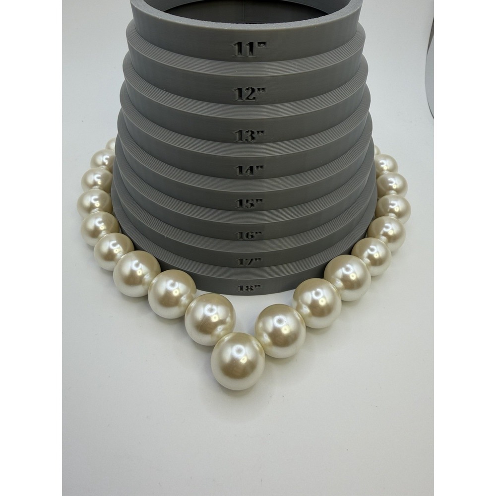 Napier Pearl Necklace Bridal Chunky Graduated V Drop Statement Wedding - Picture 7 of 9